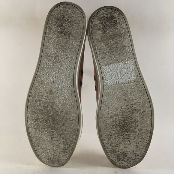 Calvin Klein Jeans Monna womens shoes lace up sneakers salmon pink white size 8 - Picture 7 of 8